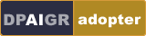 Proud Adopter badge: Compact, Small support badge